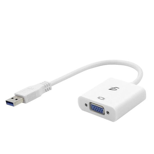 ADAPTADOR CONVERTIDOR DE USB 3.0 A VGA, COMPATIBLE CON PC O LAPTOP