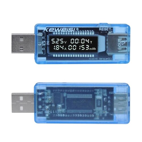 Multímetro Medidor Tester Voltaje Amperaje USB