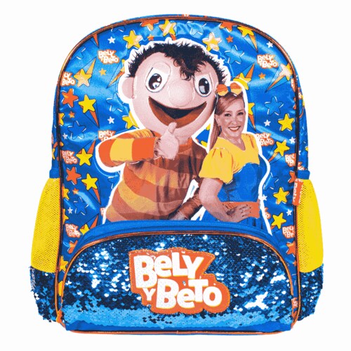 Mochila Bely Y Beto Lentejuela Niño Escolar Originals