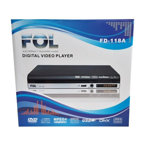 Reproductor DVD con Karaoke FOL FD-118A