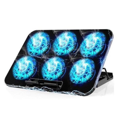 BASE ENFRIADORA VENTILADOR LAPTOP 6VENTILADORES GAMER MDPC01