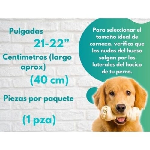 Hueso de Carnaza 21-22 pulgadas, 1 pieza