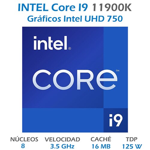 Procesador INTEL Core I9 11900K 3.5 GHz 8 Core 1200 BX8070811900K 
