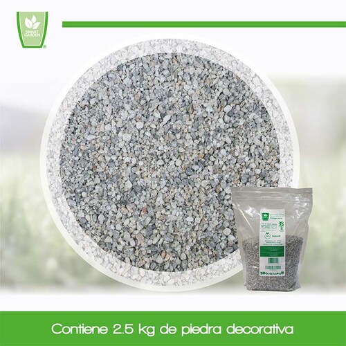 Smart Garden - Piedra Decorativa - Ideal para macetas, Jardines, decoración - Incluye una Bolsa con 2.5kg de Piedra Decorativa. (Extra Chica, Vintage Stone)