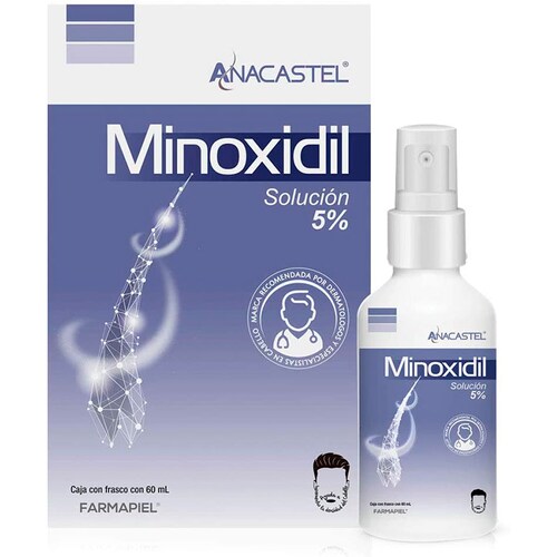 Minoxidil Anacastel Crecimiento Cabello y Barba 5% - 3 Spray
