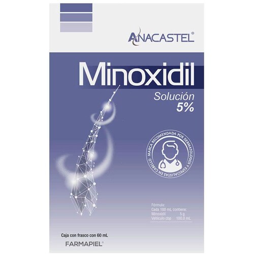 Minoxidil Anacastel Crecimiento Cabello y Barba 5% - 3 Spray