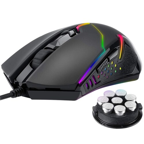 Mouse Redragon Centrophorus 2 M601-RGB Alambrico Optico USB Gaming.