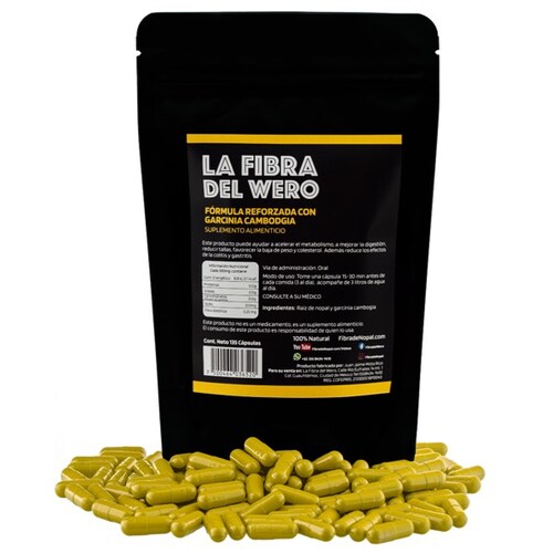 Fibra de Raíz de Nopal reforzada con Garcinia Cambodgia (Mes y Medio)