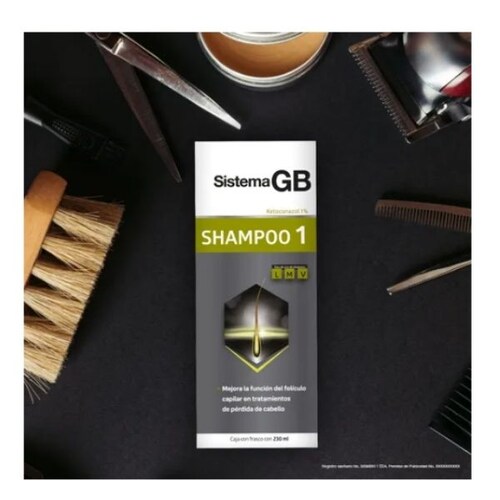 Shampoo Sistema Gb 1 Caida Cabello 230 Ml