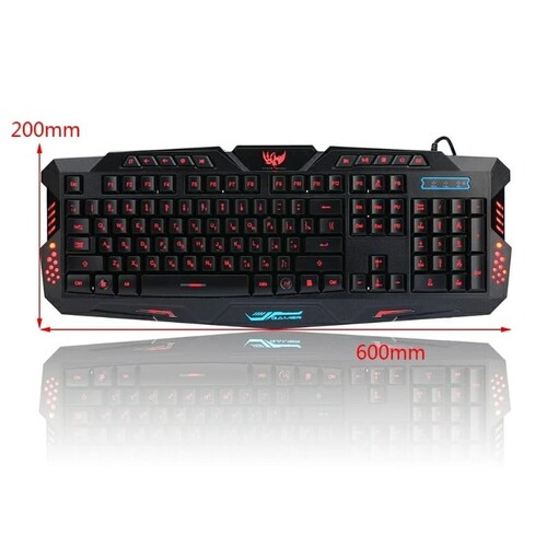 TECLADO GAMER CON LUZ LED