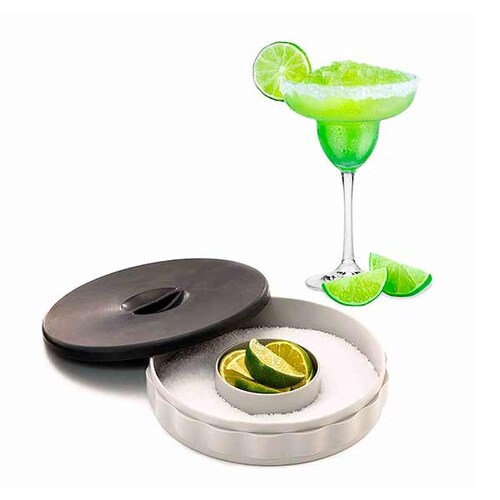 Escarchador para vasos y copas con tapa 1 Bandeja para Micheladas o margaritas Tablecraft.