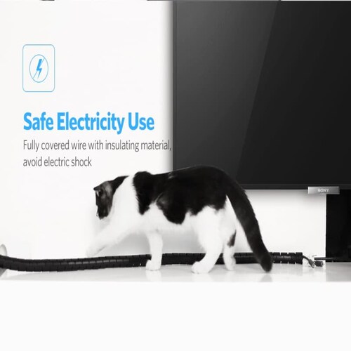 Tubo protector Ugreen para cables 25mm 3m negro