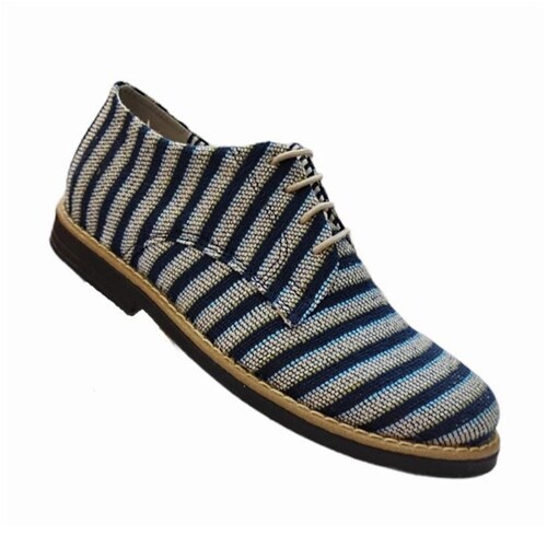 ZAPATOS ARTESANALES CASUALES HOMBRE YUTE RAYAS 