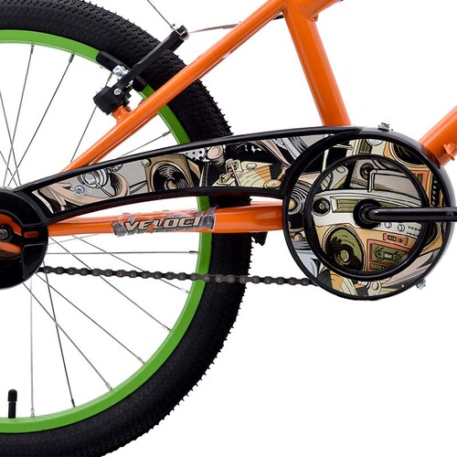 Bicicleta Veloci Lithium BMX Rodada 20 Naranja