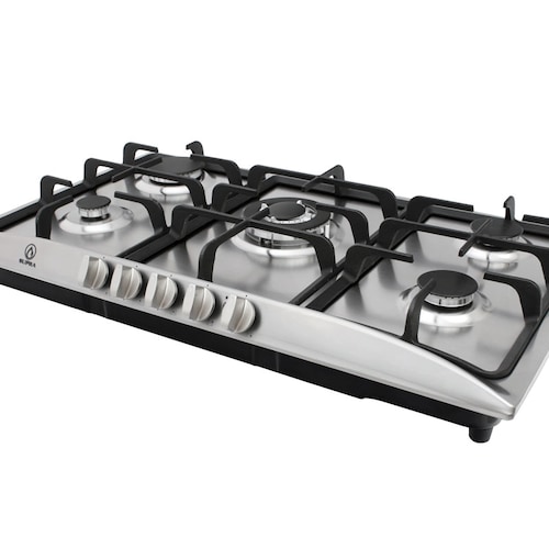 Parrilla de gas empotrable SUPRA TECH parrilla empotrable de acero inoxidable de 5 quemadores