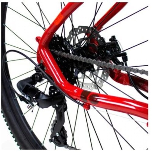 BICICLETA ALUBIKE SIERRA R29 ALUMINIO 24V ROJA NARANJA TALLA GRANDE**