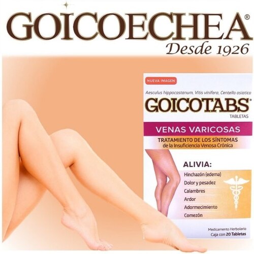 GOICOTABS GOICOTABS 30 TABLETAS. REDUCE VÁRICES