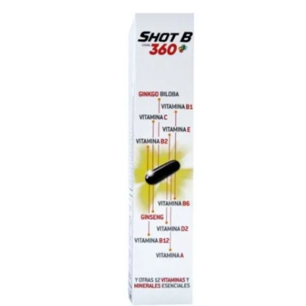 Shot B Dual 360 Vitaminas Y Minerales 30 Caps. Más Energía