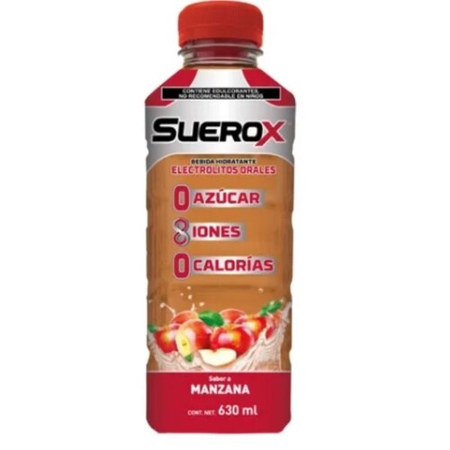 Suerox Bebida Hidratante Manzana 630 Ml. Electrolitos