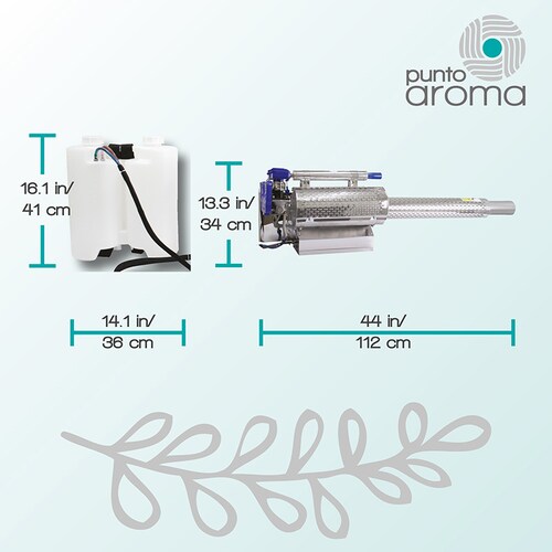 Punto Aroma - Pistola de gasolina portátil de neblina desinfectante - Cold fogger esterilización en frío