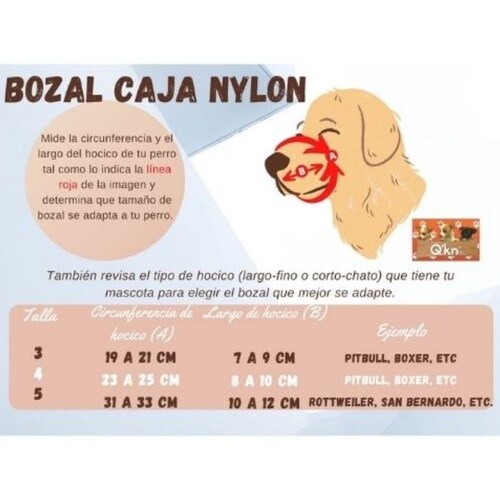 Bozal caja nylon No. 3