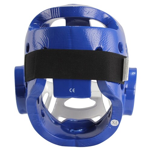 Careta Taekwondo Fire Sports Karate Casco Con Mica Azul