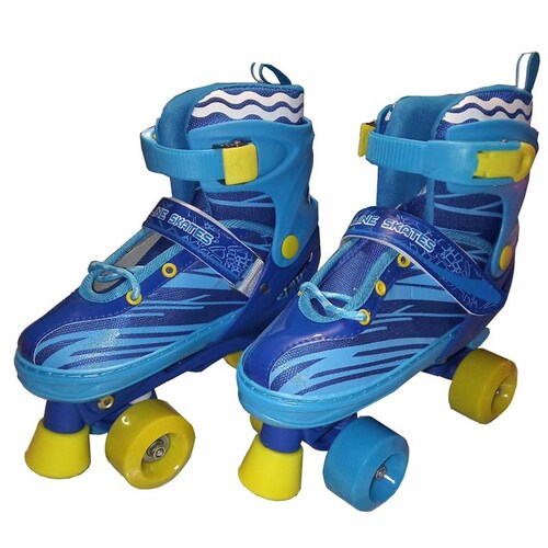 Patines De 4 Ruedas Ajustable Del 23-26 Con Protecciones