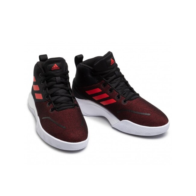 TENIS ADIDAS OWN THE GAME NEGRO ROJO HOMBRE FY6008