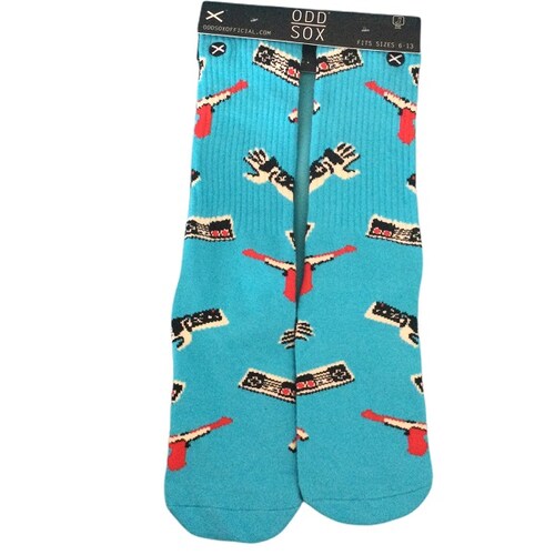 Calcetines Para Hombres Odd Sox Azul Figuras Gamers