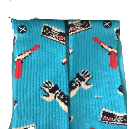 Calcetines Para Hombres Odd Sox Azul Figuras Gamers