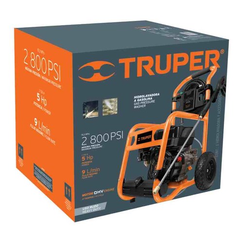 Hidrolavadora con motor a gasolina, 2,800 PSI, Truper