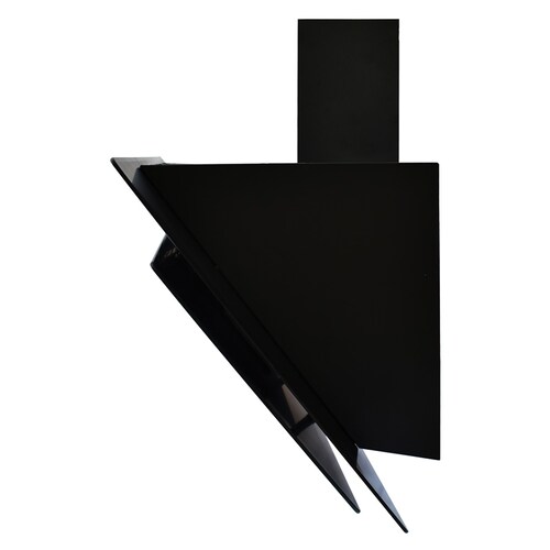 Campana extractora de cocina de 90cm SUPRA MURANO con cristal templado en color negro