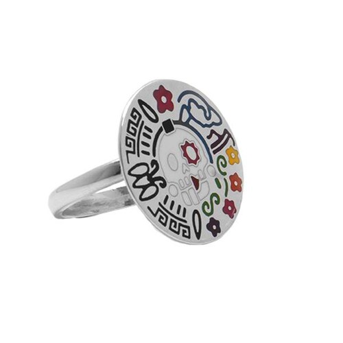 Colección de dije con cadena, pendientes, anillo y pulsera Calendario Azteca Marga