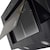 Campana extractora de cocina de 90cm SUPRA BARI con cristal templado en color negro