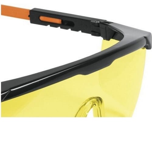 LENTES DE SEGURIDAD INDUSTRIAL CONSTRUCCION AMBAR AMARILLO TRUPER ( 5 PIEZAS )
