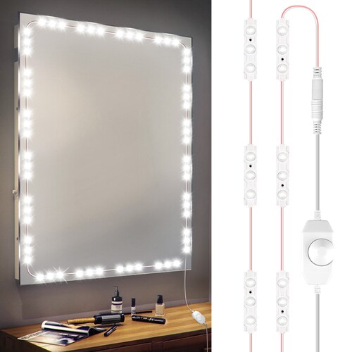 Luces LED para Espejo Autoadheribles de Luz Blanca (2.95 metros) Redlemon