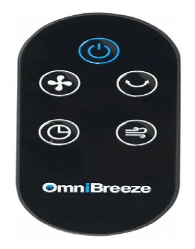 Ventilador De Torre Programable Y Oscilante OmniBreeze Negro