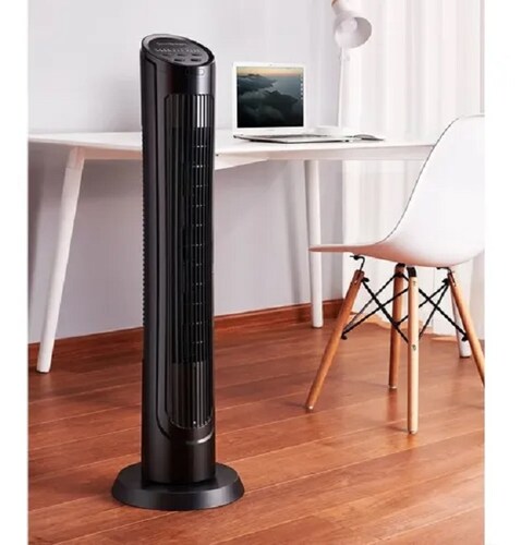 Ventilador De Torre Programable Y Oscilante OmniBreeze Negro