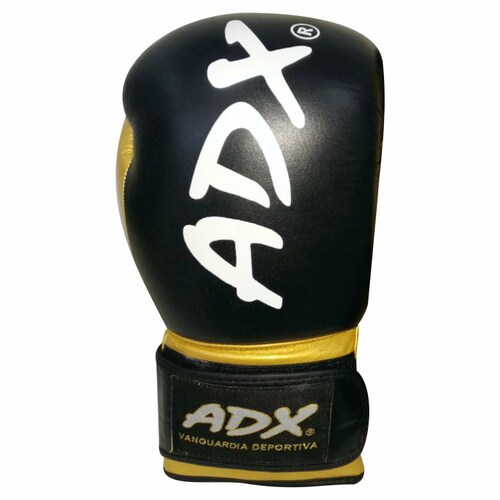 Guante de Box Adx en Piel para Entrenamiento Gold 16oz