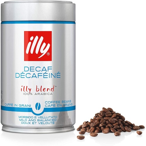 Café Illy Descafeinado Grano Lata de 250g 100% Arábigo Excelente Mezcla Illy