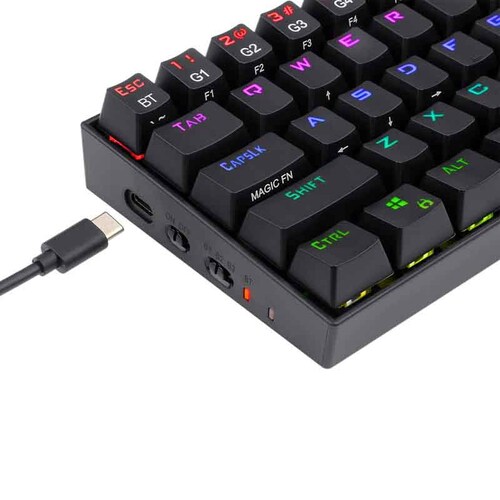 Teclado Gamer Redragon Draconic Mecanico (switch café)