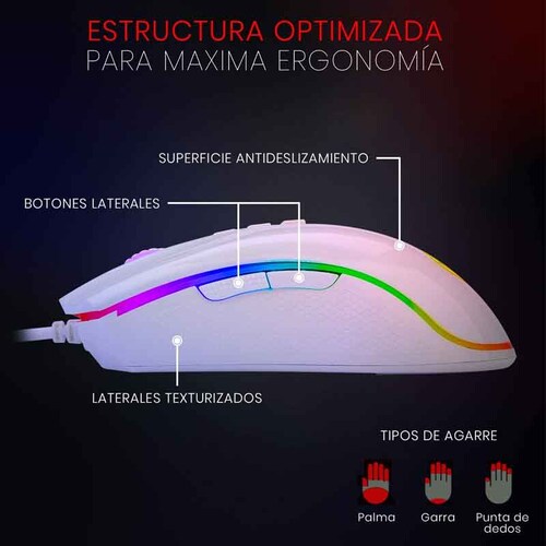 Mouse Gamer Redragon Cobra White M711