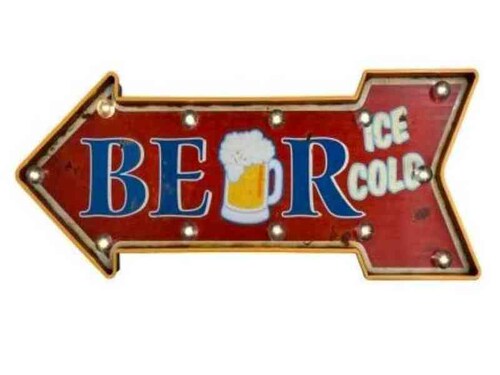 Letrero Beer Flecha Ice SB