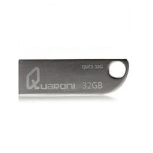 10 MEMORIA 32GB USB 2.0 CUERPO METALICO WINDOWS MAC LINUX PC LAP OFICINA LLAVERO PORTATIL QUF2-32G