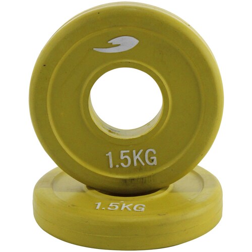 Par Discos Olimpicos Fire Sports® Caucho 1.5 Kg Pesas Bumper
