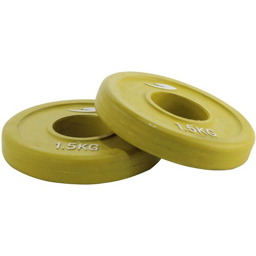 Par Discos Olimpicos Fire Sports® Caucho 1.5 Kg Pesas Bumper