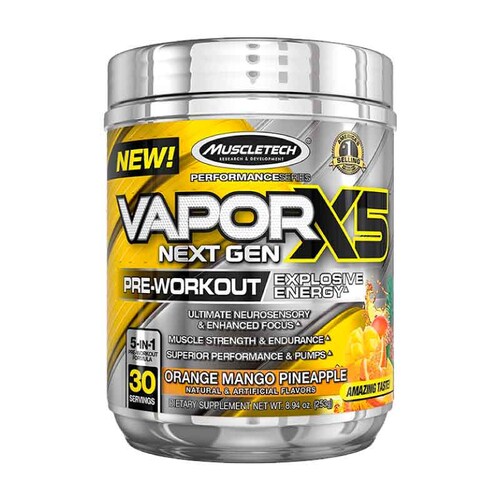 Pre-Entreno MuscleTech Vapor X5 Next Gen 30 Serv. 263G.