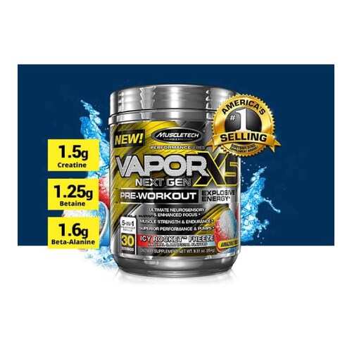 Pre-Entreno MuscleTech Vapor X5 Next Gen 30 Serv. 263G.