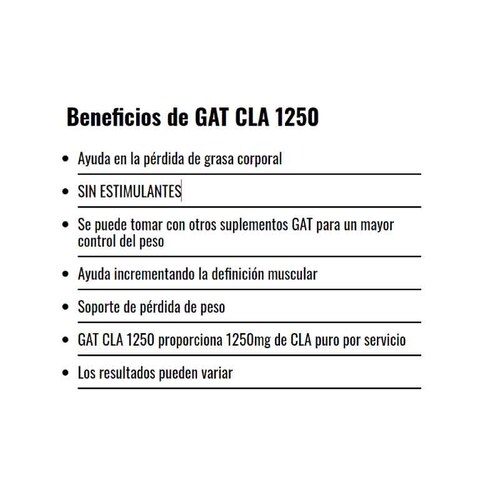 CLA 1250 GAT Sport 90 Serv. Acido Linoleico