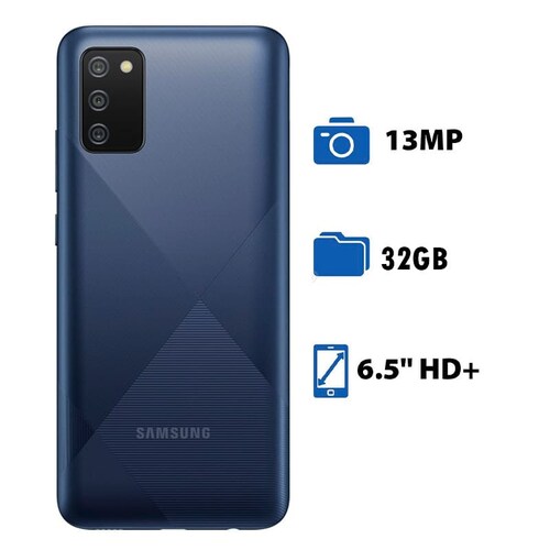 Samsung Galaxy A02S 32GB Dual Sim- Azul + Audifono + Microsd 32GB